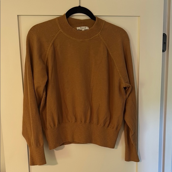 Sweaters - Madewell Camel Brown Mockneck Pullover Sweater